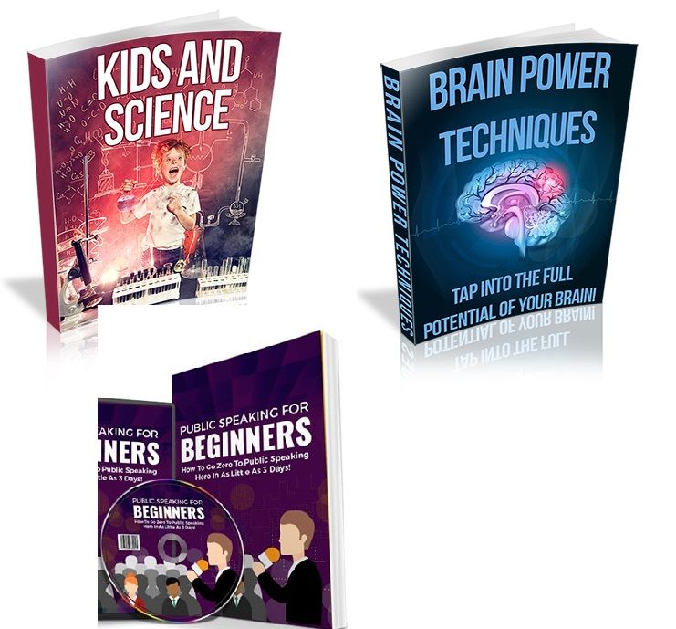 Bundle of Public Speaking For Beginners, Brain Power Techniques and Kids and Science